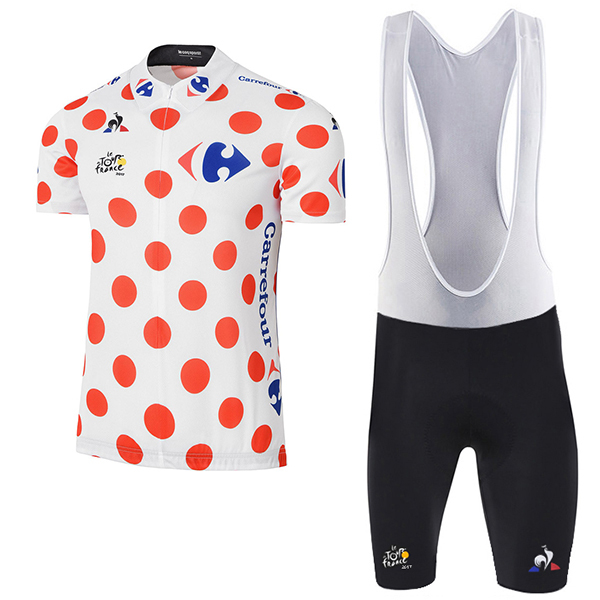 2017 Tour de France Polka Dot abbigliamento Maglie Ciclismo Manica Corta et Salopette Ciclismo 86142-WF
