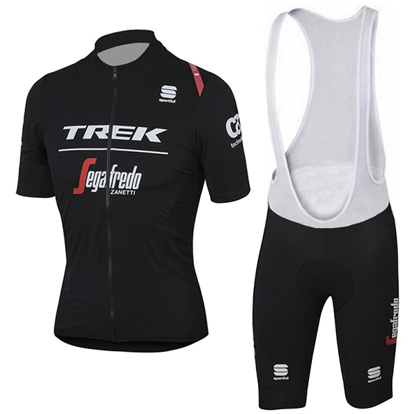 Trek Segafredo Pro nero 2017 abbigliamento Maglie Ciclismo Manica Corta et Salopette Ciclismo 17077-TP