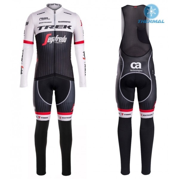 2016 Trek Segafredo RSL TDF edizione Thermo Squadre Pro Abbigliamento Ciclismo Maglia Ciclismo Manica Lunga e Salopette Lunga 13650-HW