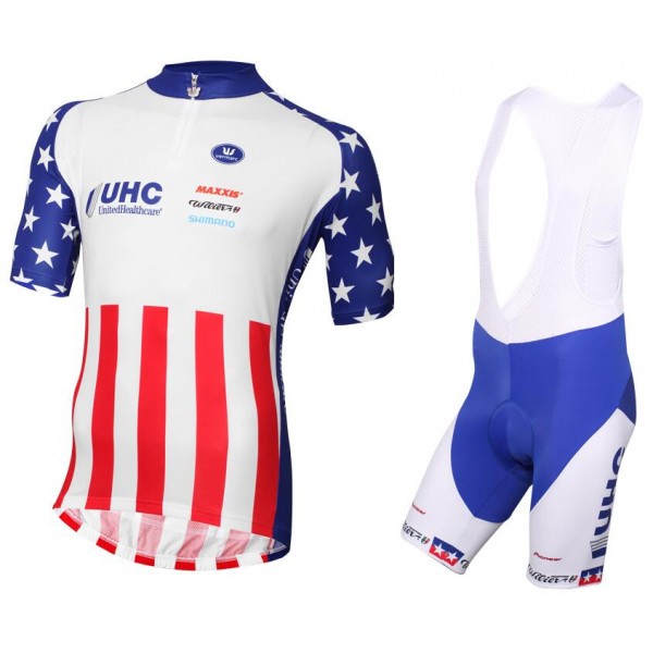 2016 UHC America .Meister Nuovo abbigliamento Ciclismo Completo Maglia Ciclismo Corta e Salopette 53350-WQ
