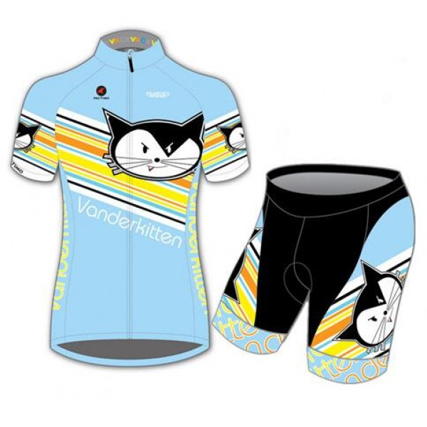 Vanderkitten blu Nuovo abbigliamento Bici Completo Maglia Ciclismo Corta e Pantaloncini 27819-YZ