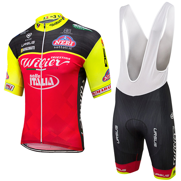 WILIER SELLE ITALIA 2017 abbigliamento Ciclismo Completo Maglia Ciclismo Corta e Salopette 13481-XY