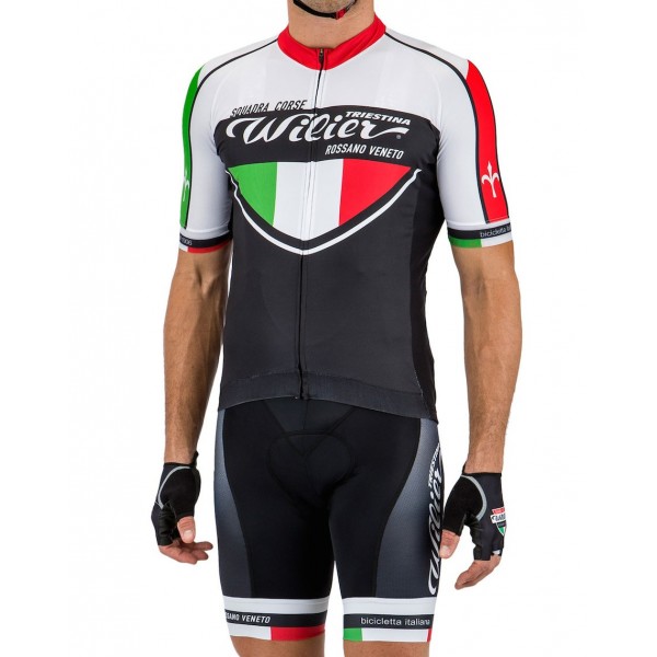 2016 Wilier Squadra Corse Nuovo abbigliamento Ciclismo Completo Maglia Ciclismo Corta e Salopette 65424-TJ