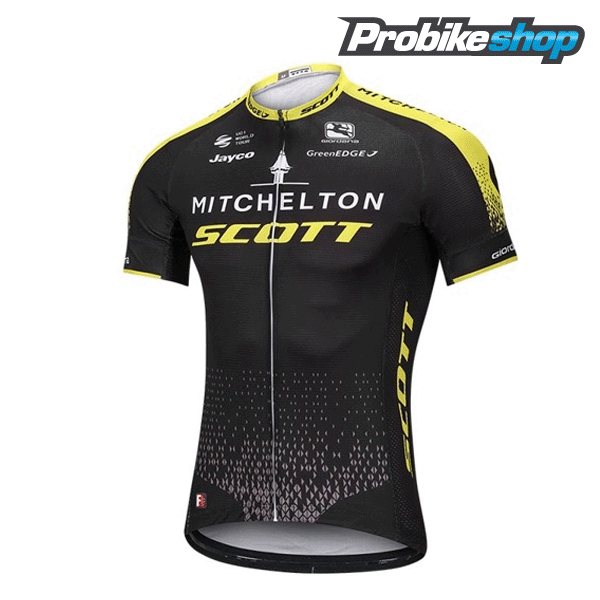 2018 Mitchelton Scott Maglia Ciclismo Manica Corta nero 53384YE 2018 Mitchelton Scott Maglia Ciclismo Manica Corta nero 53384YE