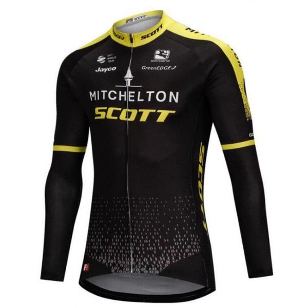 Mitchelton-Scott Pro 2018 Maglia Ciclismo Manica Lunga 69634CW Mitchelton-Scott Pro 2018 Maglia Ciclismo Manica Lunga 69634CW