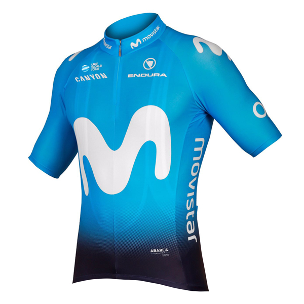 2018 Movistar Squadre Maglia Ciclismo Manica Corta 77039MA