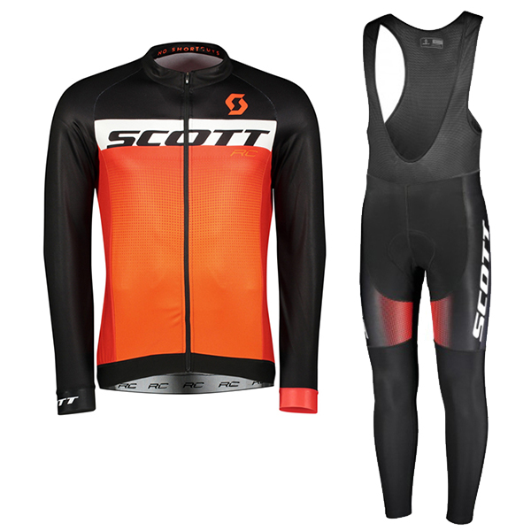 2018 SCOTT RC Pro Abbigliamento Ciclismo Maglia Ciclismo Manica Lunga e Salopette Lunga 24458VI