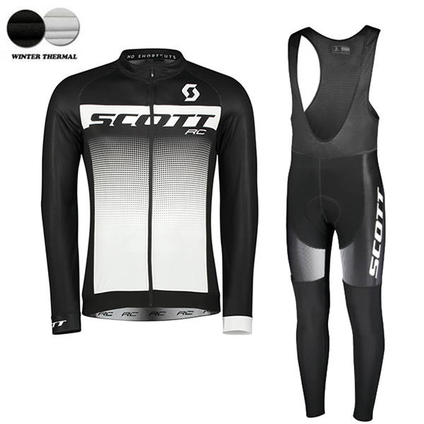 2018 SCOTT RC Pro winter thermal fleece Abbigliamento Ciclismo Maglia Ciclismo Manica Lunga e Salopette Lunga 37857ZK