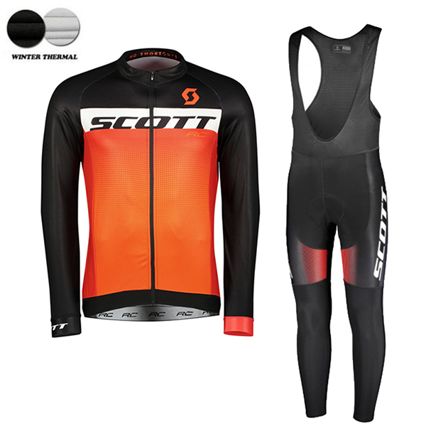 2018 SCOTT RC Pro winter thermal fleece Abbigliamento Ciclismo Maglia Ciclismo Manica Lunga e Salopette Lunga 54394FV