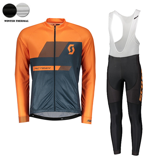 2018 SCOTT RC Pro winter thermal fleece Abbigliamento Ciclismo Maglia Ciclismo Manica Lunga e Salopette Lunga 68099DF