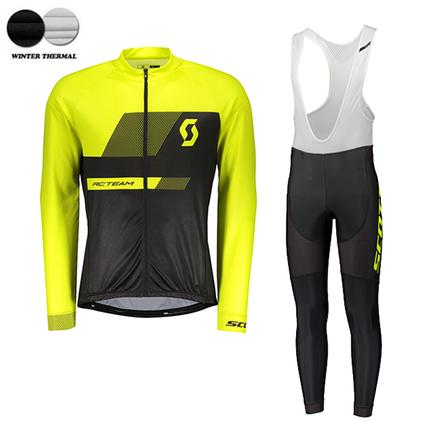 2018 SCOTT RC Pro winter thermal fleece Abbigliamento Ciclismo Maglia Ciclismo Manica Lunga e Salopette Lunga 77769UY