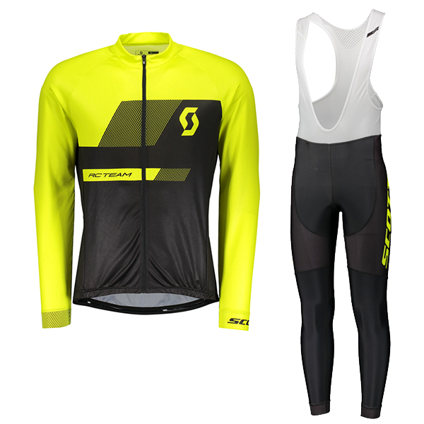 2018 SCOTT RC Pro Abbigliamento Ciclismo Maglia Ciclismo Manica Lunga e Salopette Lunga 96420PF