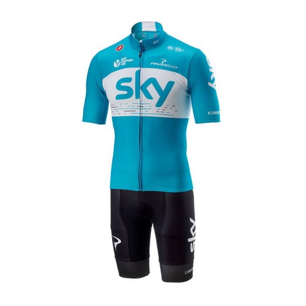 Squadre SKY 2018 blu abbigliamento Ciclismo Completo Maglia Ciclismo Corta e Pantaloni Ciclismo 14661EJ Squadre SKY 2018 blu abbigliamento Ciclismo Completo Maglia Ciclismo Corta e Pantaloni Ciclismo 14661EJ
