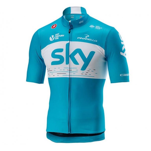 Squadre SKY 2018 blu Maglia Ciclismo Manica Corta 74794QU Squadre SKY 2018 blu Maglia Ciclismo Manica Corta 74794QU