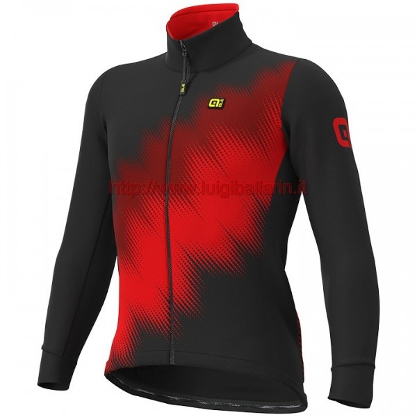 Completo Ciclismo 2019 ALE Pulse nero-rosso Maglia Ciclismo Manica Lunga