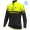 Completo Ciclismo 2019 ALE Slide nero-giallo thermique Maglia Ciclismo Manica Lunga
