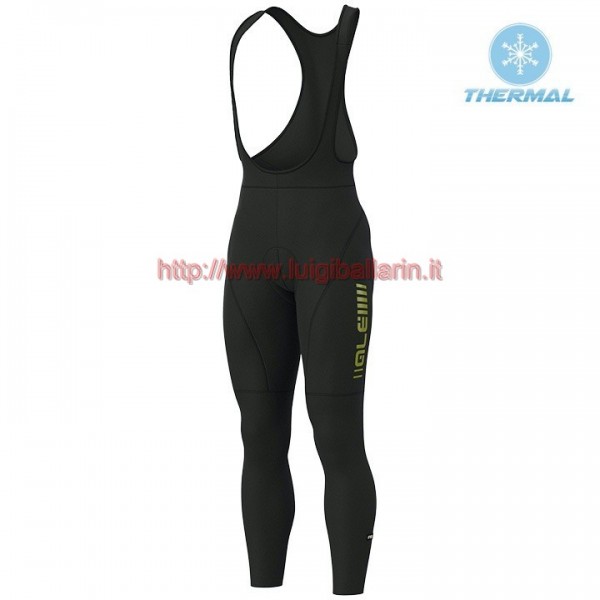 Completo Ciclismo 2019 ALE Summit nero-giallo Salopette Lunga Ciclismo thermique