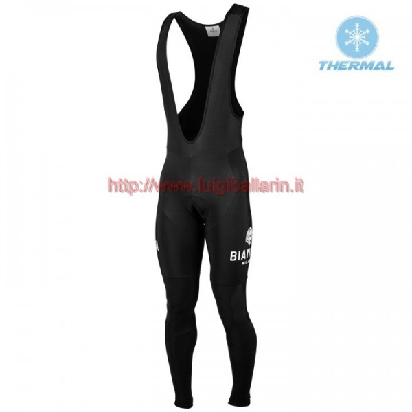Completo Ciclismo 2019 Bianchi Milano XD nero Salopette Lunga Ciclismo thermique