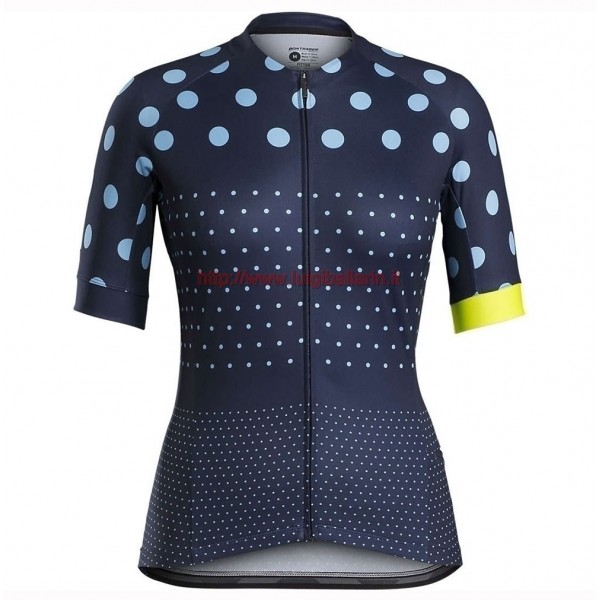 Completo Ciclismo 2019 Bontrager Anara Blu Dot Maglia Ciclismo Manica Corta
