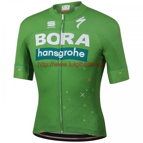 Completo Ciclismo 2019 Bora Hansgrohe Ireland Fan verde Maglia Ciclismo Manica Corta