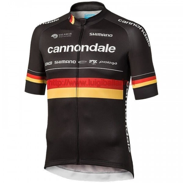 Completo Ciclismo 2019 Cannondale Usine Racing Germany Champion Maglia Ciclismo Manica Corta Completo Ciclismo 2019 Cannondale Usine Racing Germany Champion Maglia Ciclismo Manica Corta