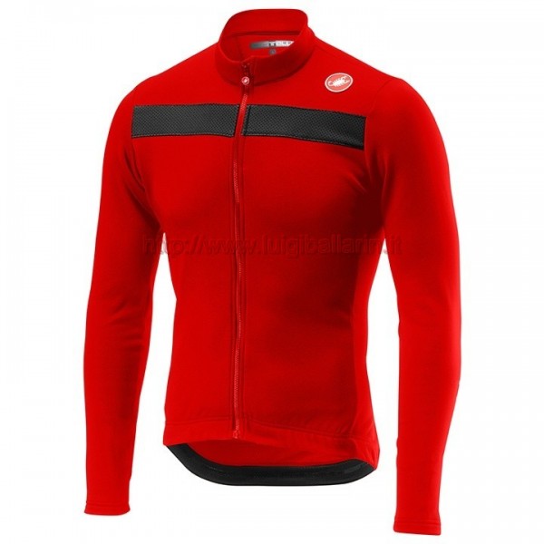Completo Ciclismo 2019 Casteli Puro 3 rosso Maglia Ciclismo Manica Lunga