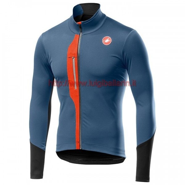Completo Ciclismo 2019 Casteli TRAS Gris Maglia Ciclismo Manica Lunga