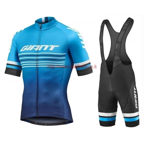 Completo Ciclismo 2019 Giant Race Day Blu abbigliamento Bici Completo Maglia Ciclismo Corta e Salopette Completo Ciclismo 2019 Giant Race Day Blu abbigliamento Bici Completo Maglia Ciclismo Corta e Salopette