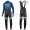 Completo Ciclismo 2019 Giant Race Day sombre Blu thermique Maglia Ciclismo Manica Lunga e Salopette Lunga