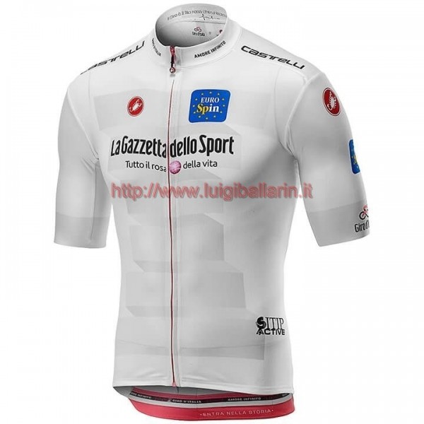 Completo Ciclismo 2019 Giro D'Italy Maglia Bianca Maglia Ciclismo Manica Corta