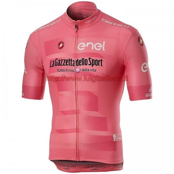 Completo Ciclismo 2019 Giro D'Italy Maglia Rosa Maglia Ciclismo Manica Corta