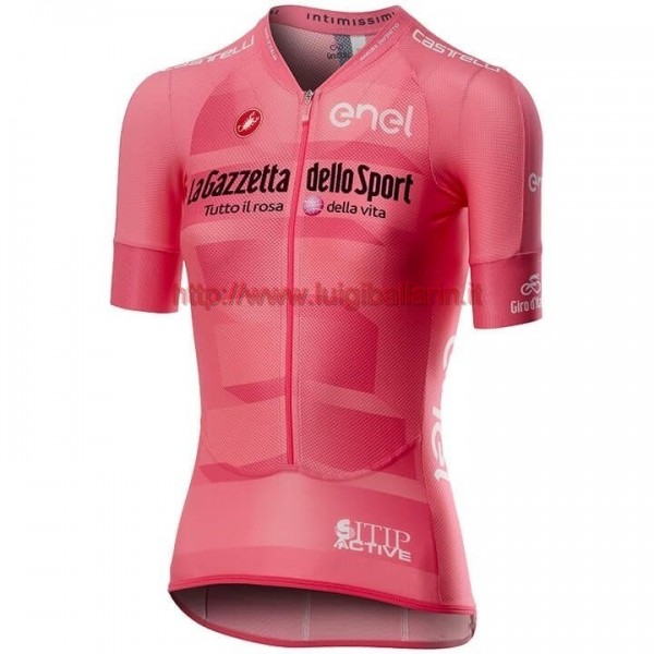 Completo Ciclismo 2019 Giro D'Italy Maglia Rosa donna Maglia Ciclismo Manica Corta