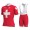 Completo Ciclismo 2019 Groupama FDJ Swiss Champion abbigliamento Bici Completo Maglia Ciclismo Corta e Salopette