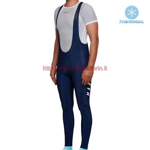 Completo Ciclismo 2019 MAAP M-Flag ultra Blu-rosso Salopette Lunga Ciclismo thermique