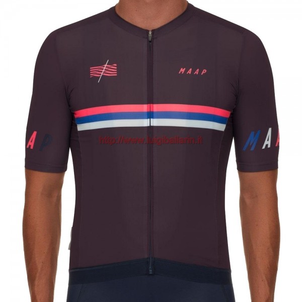 Completo Ciclismo 2019 MAAP Nationals Mulberry Maglia Ciclismo Manica Corta
