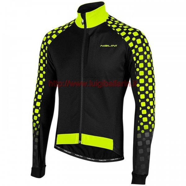 Completo Ciclismo 2019 Nalini CRIT 3L 2.0 nero-giallo Maglia Ciclismo Manica Lunga