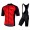 Completo Ciclismo 2019 Nalini Podio 2.0 rosso abbigliamento Bici Completo Maglia Ciclismo Corta e Salopette
