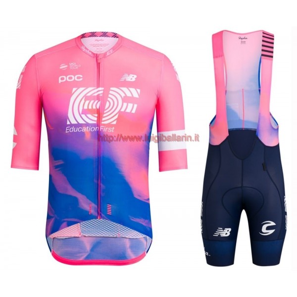 Completo Ciclismo 2019 Rapha EF Education Rose abbigliamento Bici Completo Maglia Ciclismo Corta e Salopette
