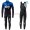 Completo Ciclismo 2019 SKY Squadre nero-Blu thermique Maglia Ciclismo Manica Lunga e Salopette Lunga