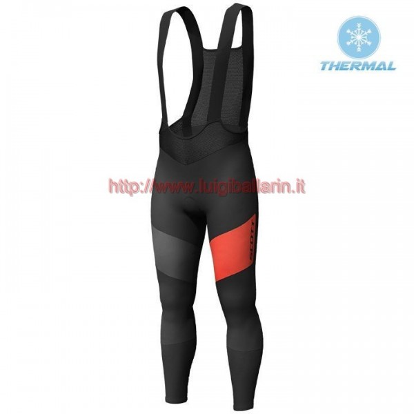 Completo Ciclismo 2019 Scott RC FF rosso Salopette Lunga Ciclismo thermique