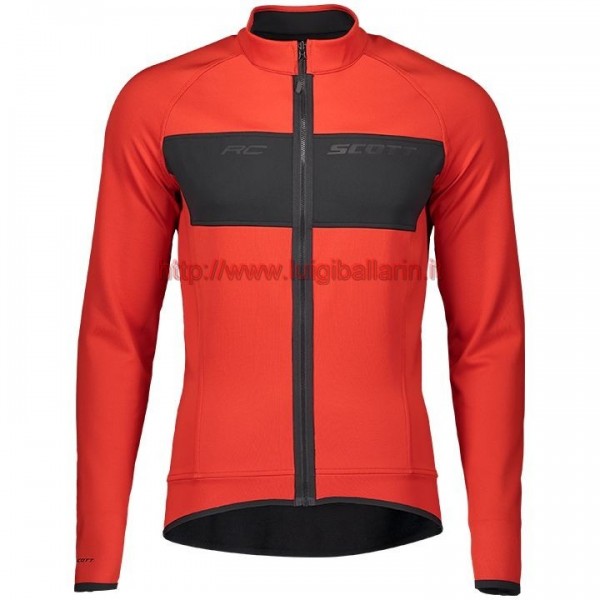 Completo Ciclismo 2019 Scott RC FF rosso Maglia Ciclismo Manica Lunga