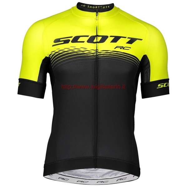 Completo Ciclismo 2019 Scott RC giallo-nero Maglia Ciclismo Manica Corta