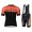 Completo Ciclismo 2019 Scott RC nero-Orange abbigliamento Bici Completo Maglia Ciclismo Corta e Salopette