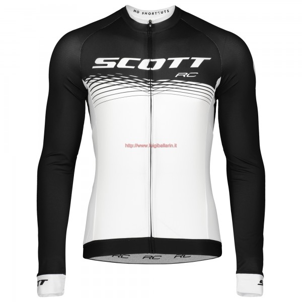 Completo Ciclismo 2019 Scott RC nero-bianca Maglia Ciclismo Manica Lunga