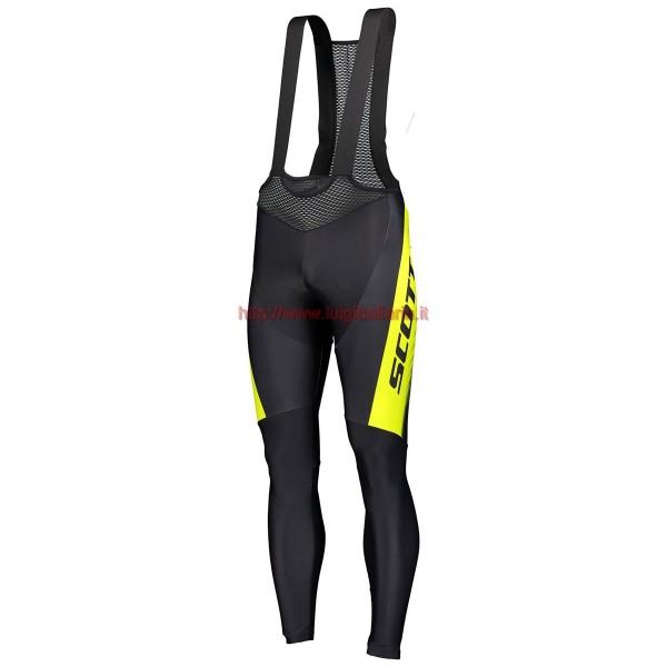Completo Ciclismo 2019 Scott-RC PRO nero-giallo Salopette Lunga Ciclismo