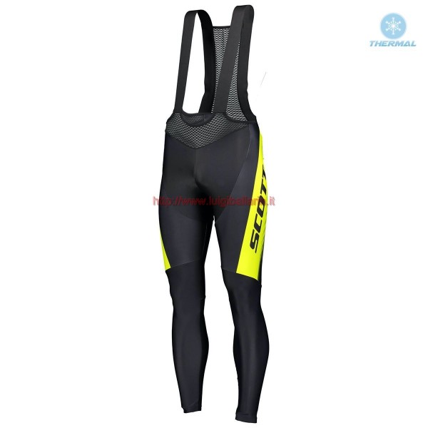 Completo Ciclismo 2019 Scott-RC PRO nero-giallo Salopette Lunga Ciclismo thermique