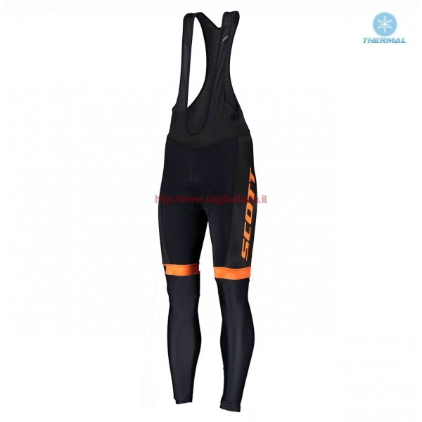 Completo Ciclismo 2019 Scott RC Squadre nero-Orange Salopette Lunga Ciclismo thermique