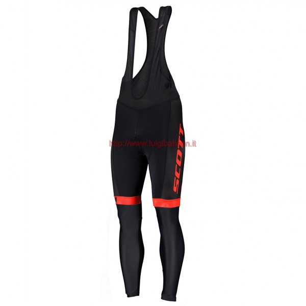 Completo Ciclismo 2019 Scott RC Squadre nero-rosso Salopette Lunga Ciclismo