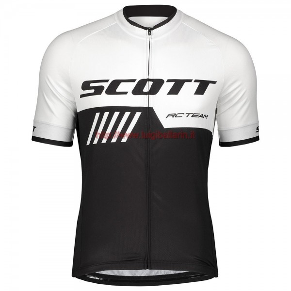 Completo Ciclismo 2019 Scott-RC-Squadre nero/bianca Maglia Ciclismo Manica Corta