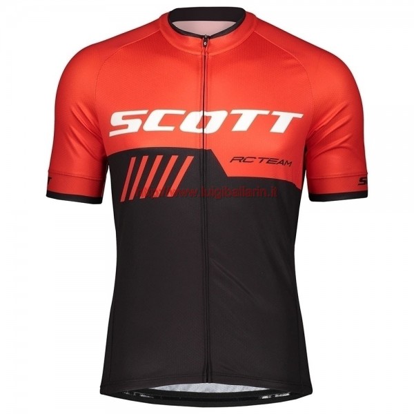 Completo Ciclismo 2019 Scott-RC-Squadre nero/rosso Maglia Ciclismo Manica Corta